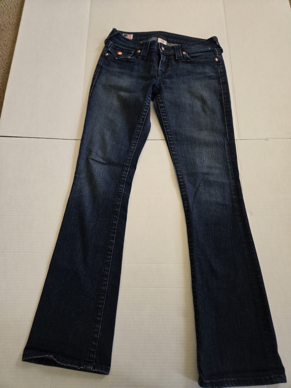 TRUE RELIGION Women’s Dark Blue Bootcut Jeans - Classic Denim